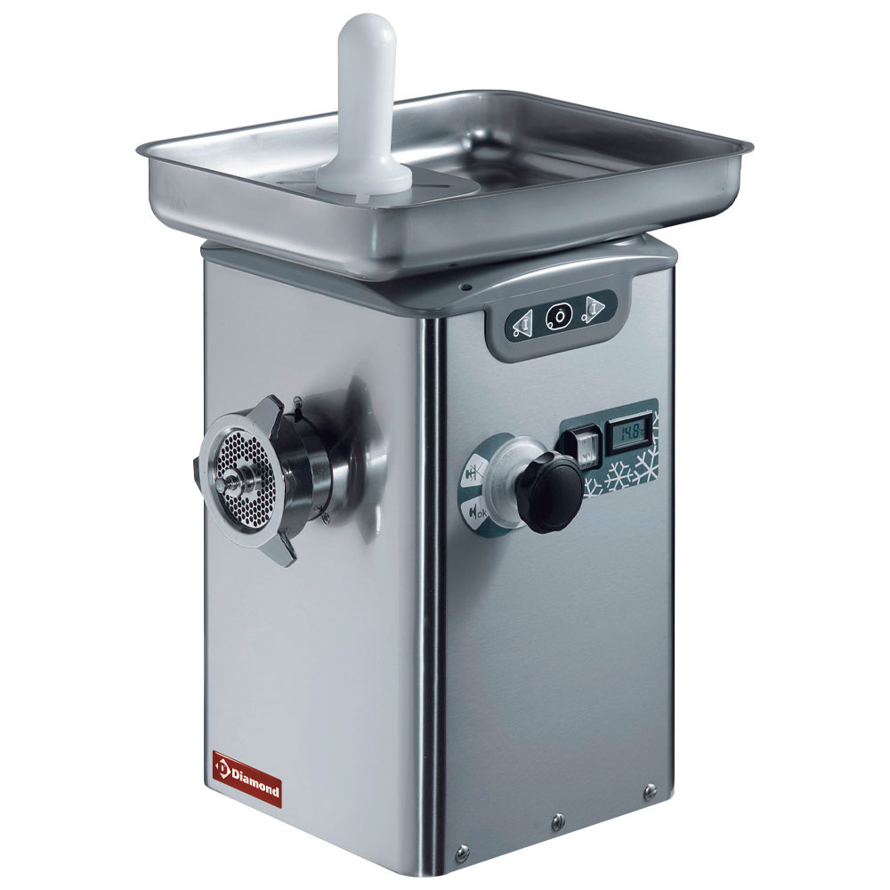Hachoir à viande réfrigéré Diamond TC22/ICE - Monobloc inox AISI 304