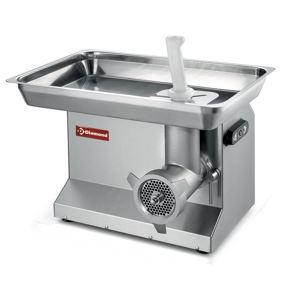 Hachoir inox DIAMOND N°32 - Capacité 300 kg/h - Ø6 mm - Professionnel