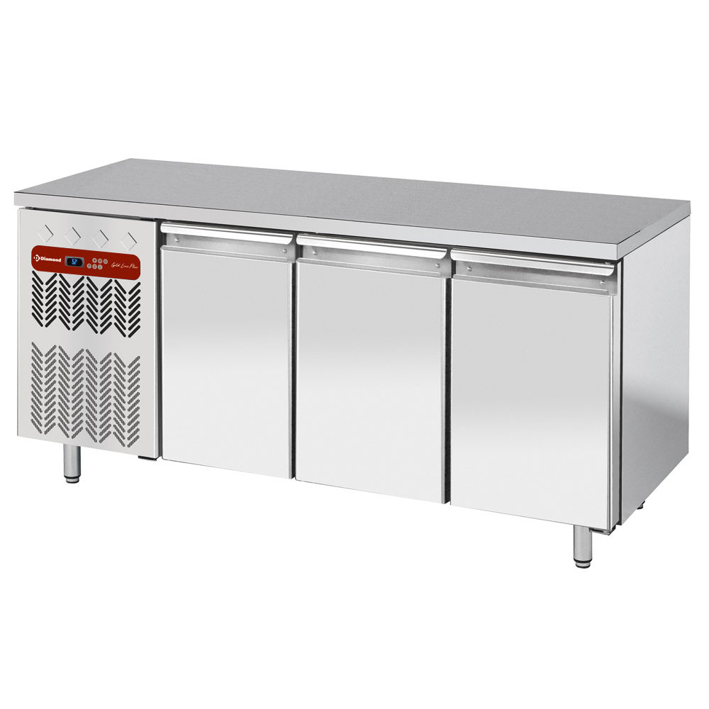 Table frigorifique DIAMOND 3 portes GN 1/1 - Professionnel ventilé