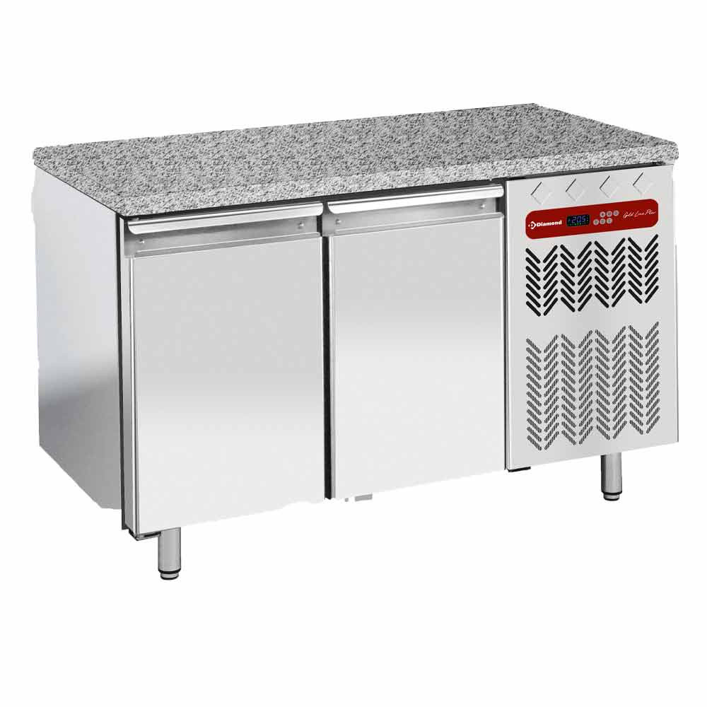 Table congélateur DIAMOND 2 portes - Top granit 30mm - Froid ventilé