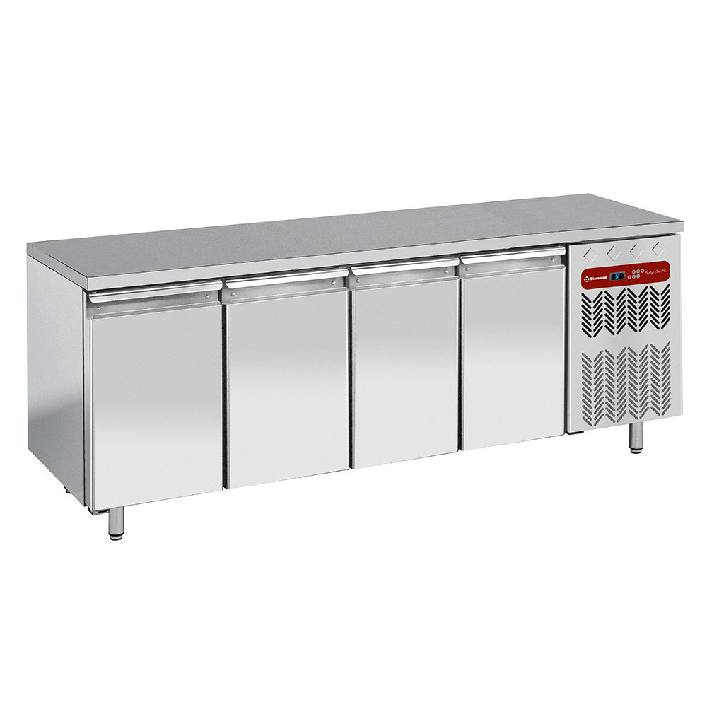 Table congélation DIAMOND 4 portes ventilée -20°C pour bacs EN 600x400