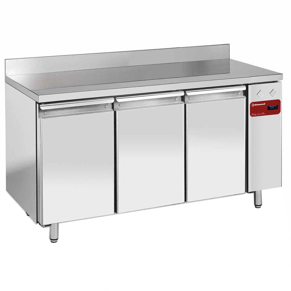 Table congélation murale DIAMOND 3 portes 550L - Stockage pro ventilé