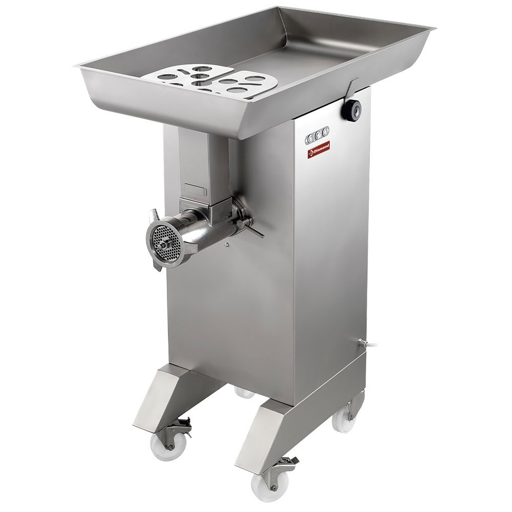 Hachoir inox DIAMOND N°32 - 700 kg/h - Professionnel sur roues