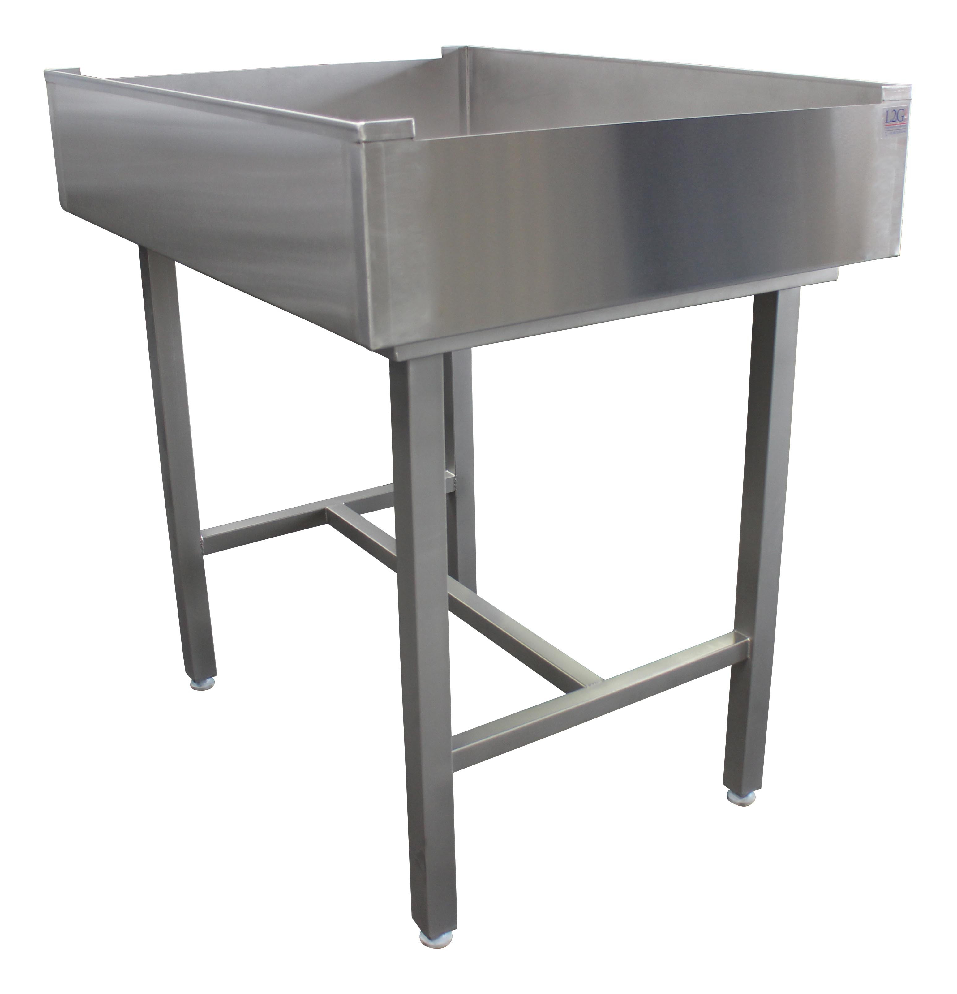 Table à épicer poulets L2G - Bac inox AISI 304 pour rôtisseries