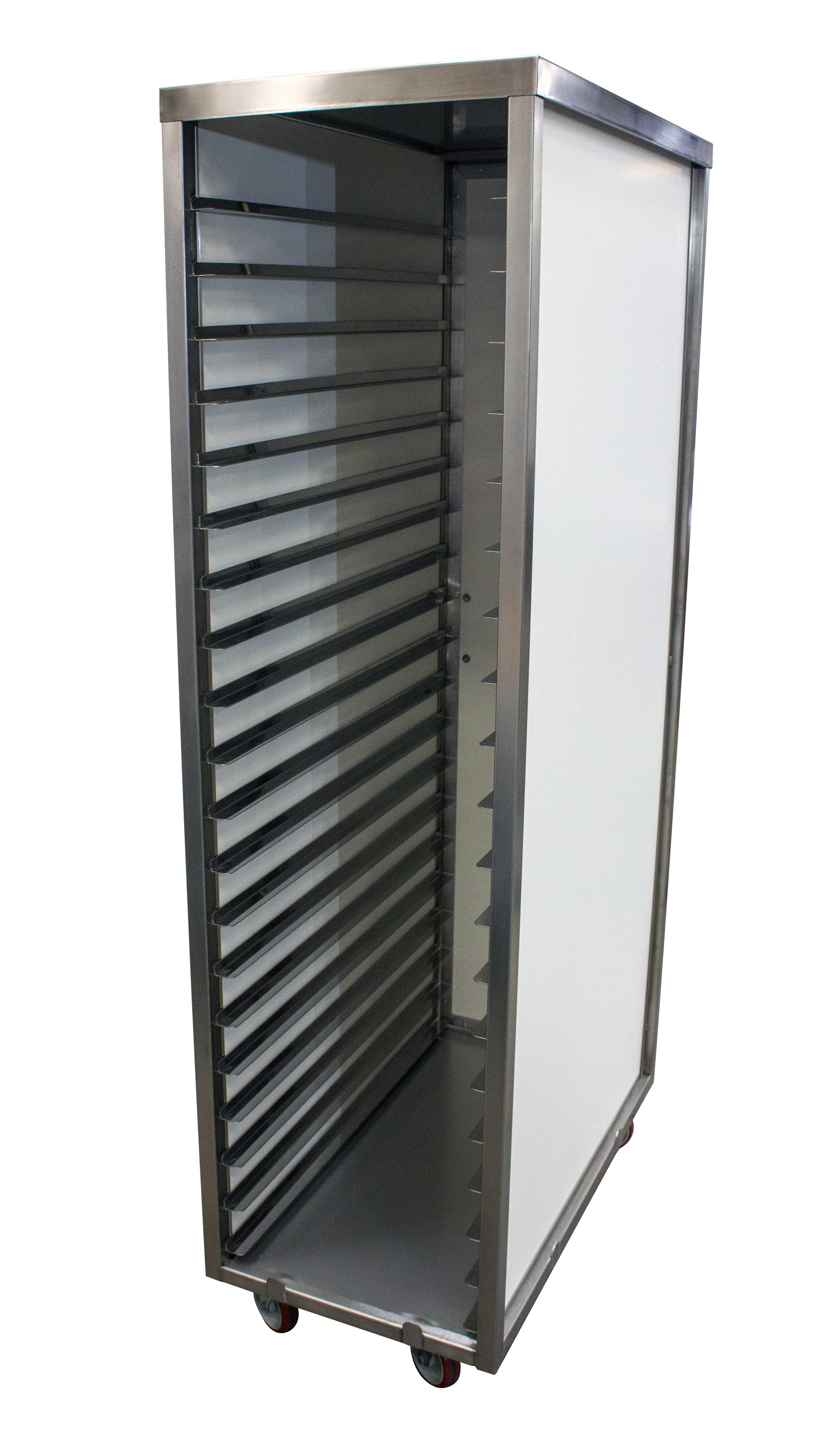 Armoire Parisien Inox 304 sur roulettes - Stockage professionnel L2G