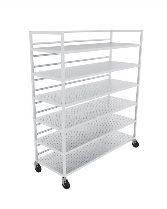 Casier à batterie L2G 6 niveaux - Stockage ressuage pour boulangerie