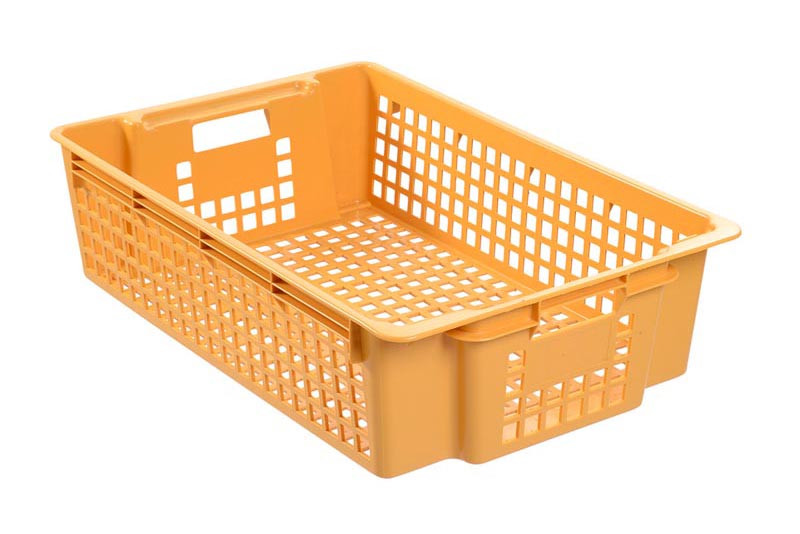 Caisse à viennoiserie jaune L2G - Stockage ventilé pour boulangerie