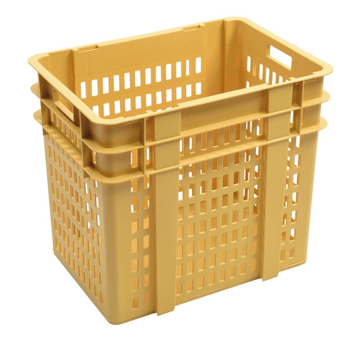 Manne à pain compacte beige 120L L2G - Empilable pour boulangeries