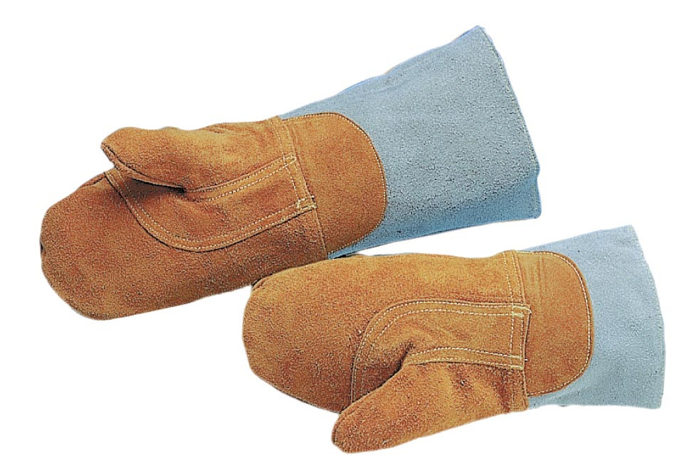 Moufles L2G cuir traité - Résistance thermique 300°C pour boulangerie
