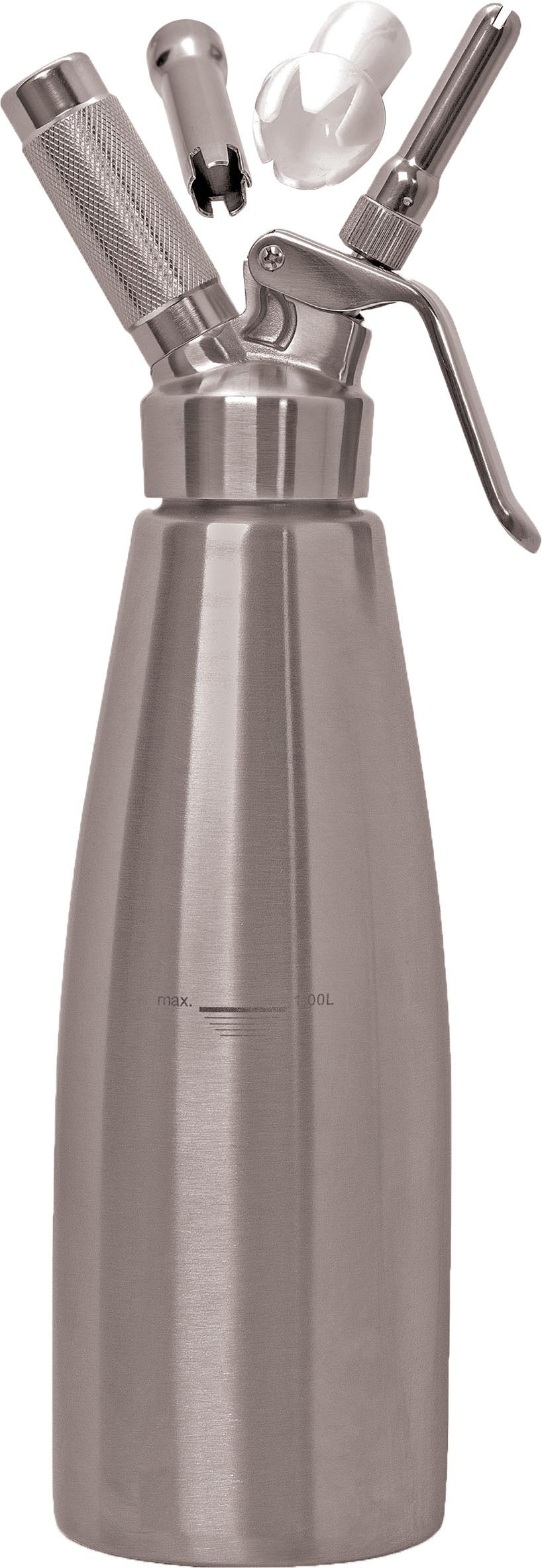 Siphon Inox L2G pour crème chantilly 1L - Professionnel et durable