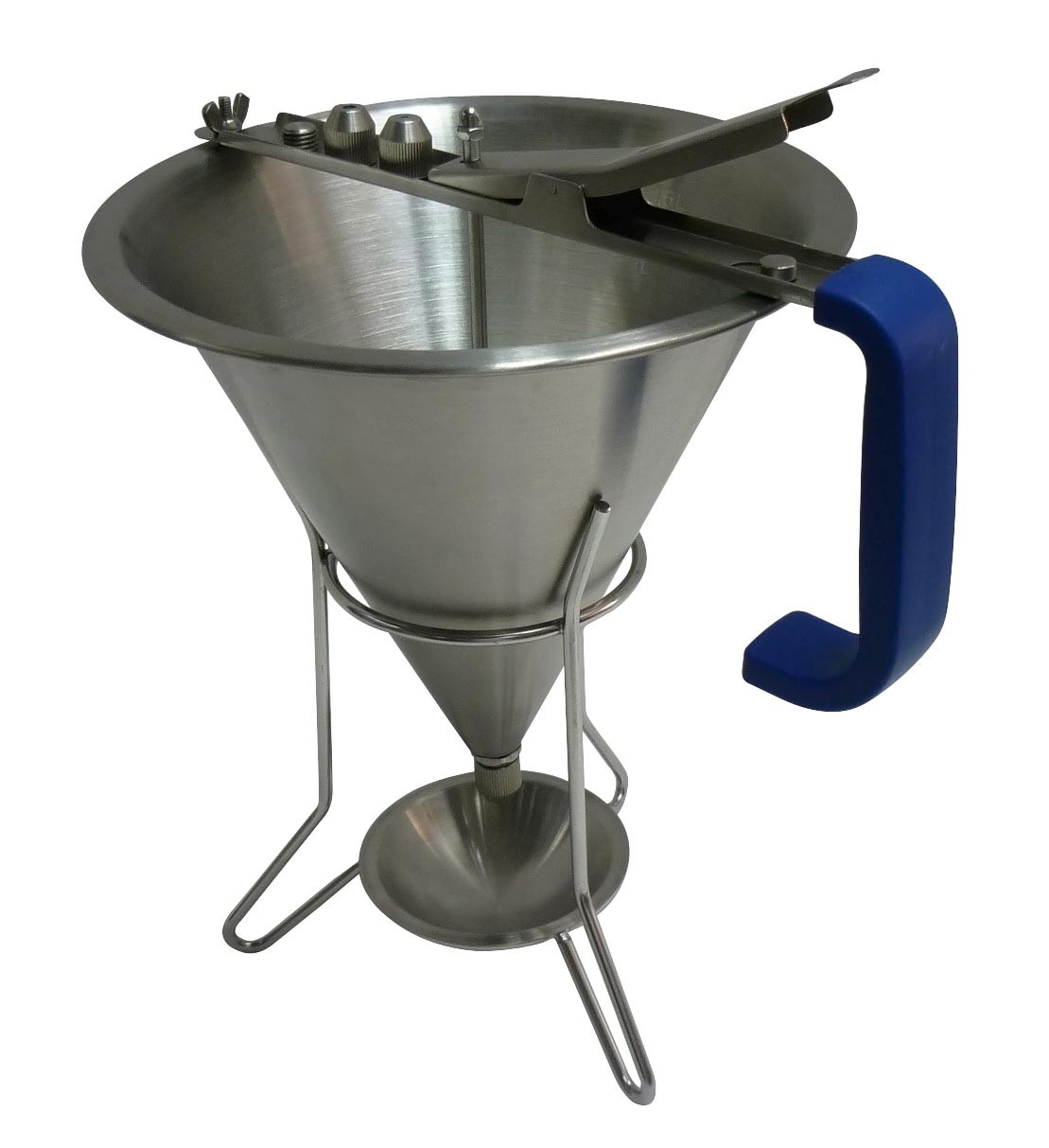 Entonnoir doseur inox L2G avec 3 douilles - Dosage précis liquides