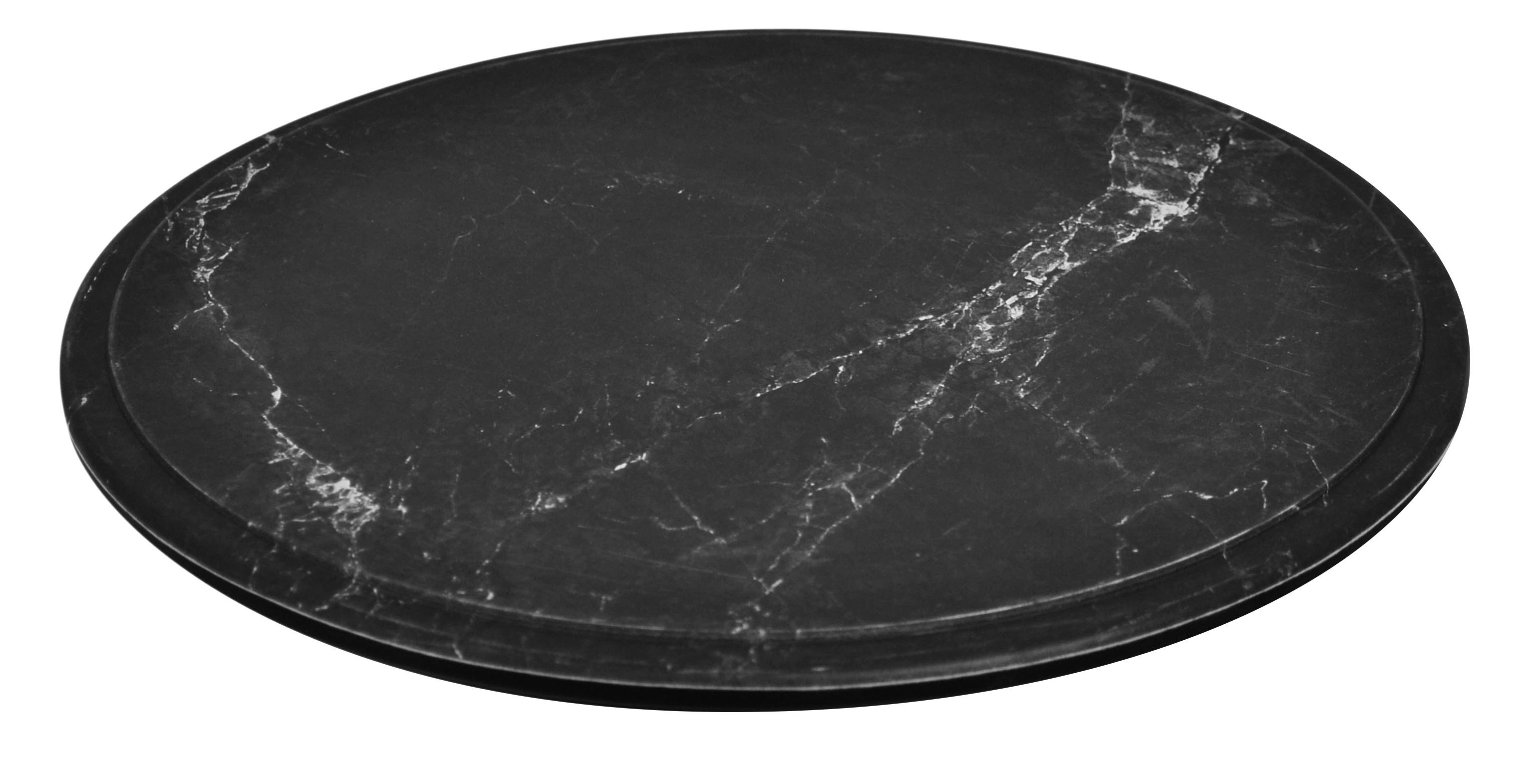 Plateau rond L2G en mélaminé imitation marbre - Élégance et praticité