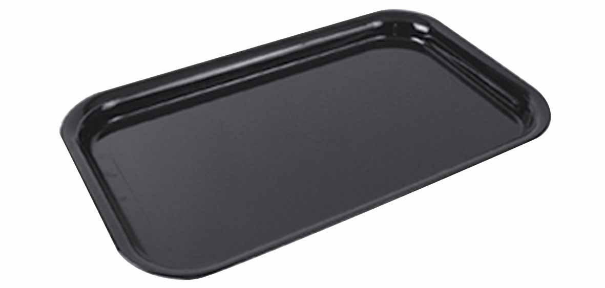 Plateau plat L2G en SAN noir - Plateau creux professionnel CHR