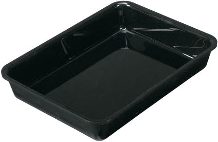 Plat rectangulaire Plexiglas noir GN2/7 L2G - Résistant aux chocs