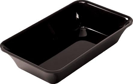 Plat Plexiglas noir GN1/4 L2G - Idéal pour cuisine professionnelle