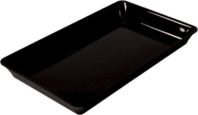 Plat Plexiglas Noir GN1/1 L2G - Résistant aux chocs pour buffet