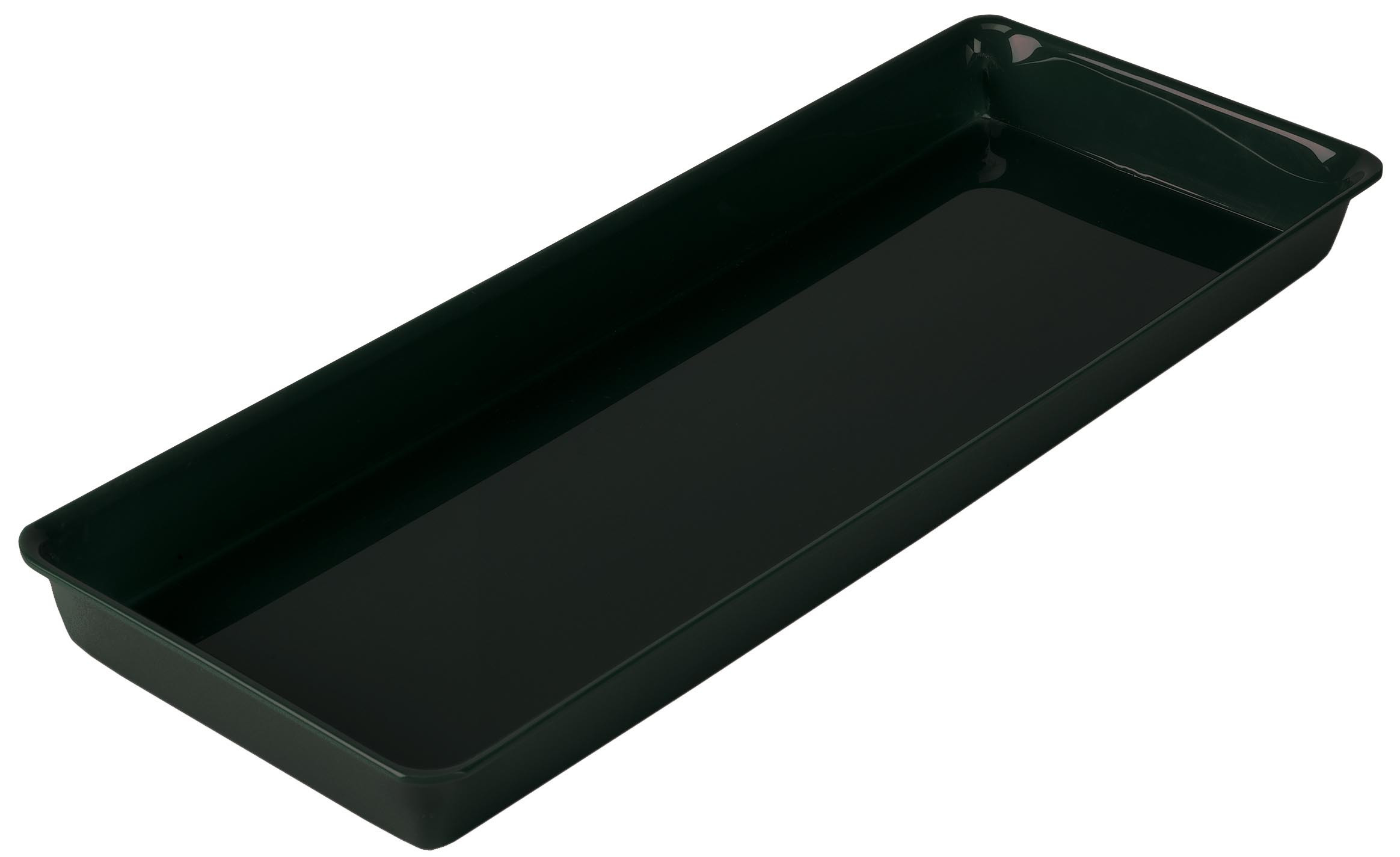 Plat rectangulaire noir Plexi L2G - 5 unités empilables GN1/4