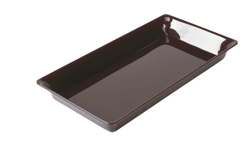 Plat Plexiglas Noir GN4/7 L2G - Présentation professionnelle brillante