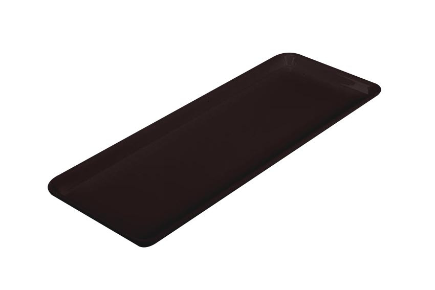 Plat rectangulaire Plexiglas noir GN3/7 L2G - Résistant aux chocs