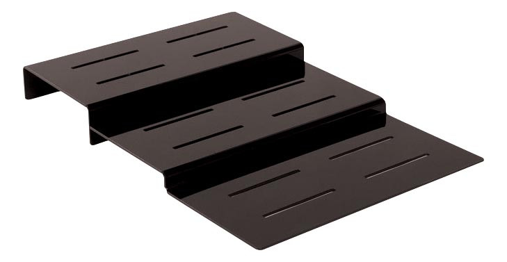 Escalier 3 marches plexiglas noir L2G - Présentation professionnelle