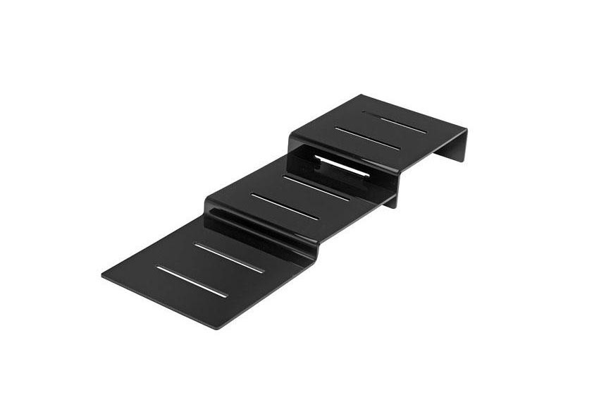 Escalier 3 marches plexiglas noir L2G - Présentoir professionnel CHR