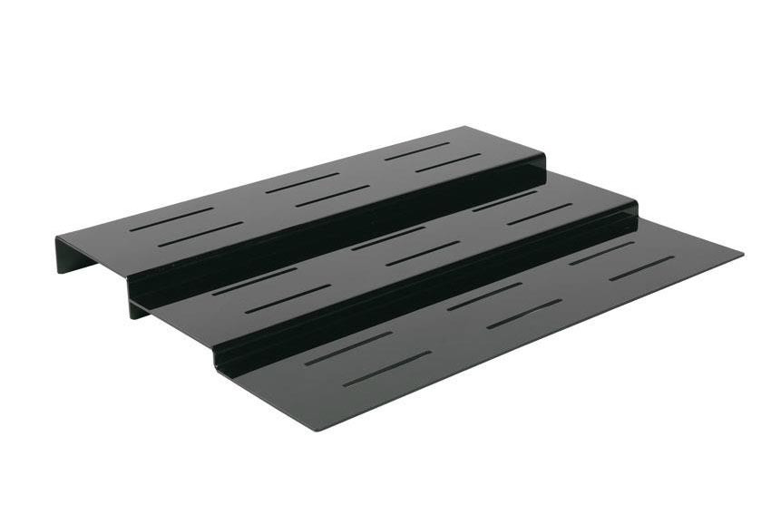 Escalier 3 marches plexiglas noir L2G - Présentation pâtisseries CHR