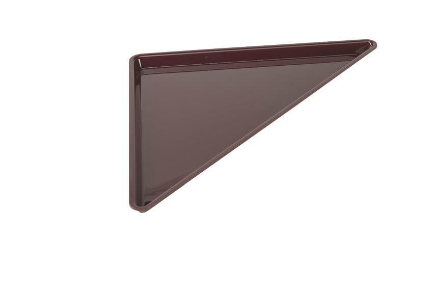 Plat Plexiglas Noir Triangle L2G - Service CHR résistant aux chocs