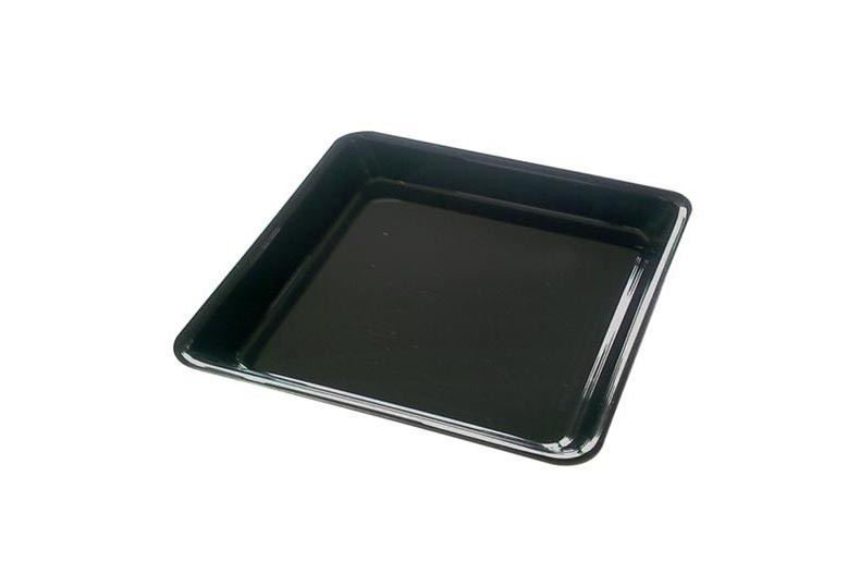 Plat carré plexiglas noir L2G - Résistant aux chocs et lavable