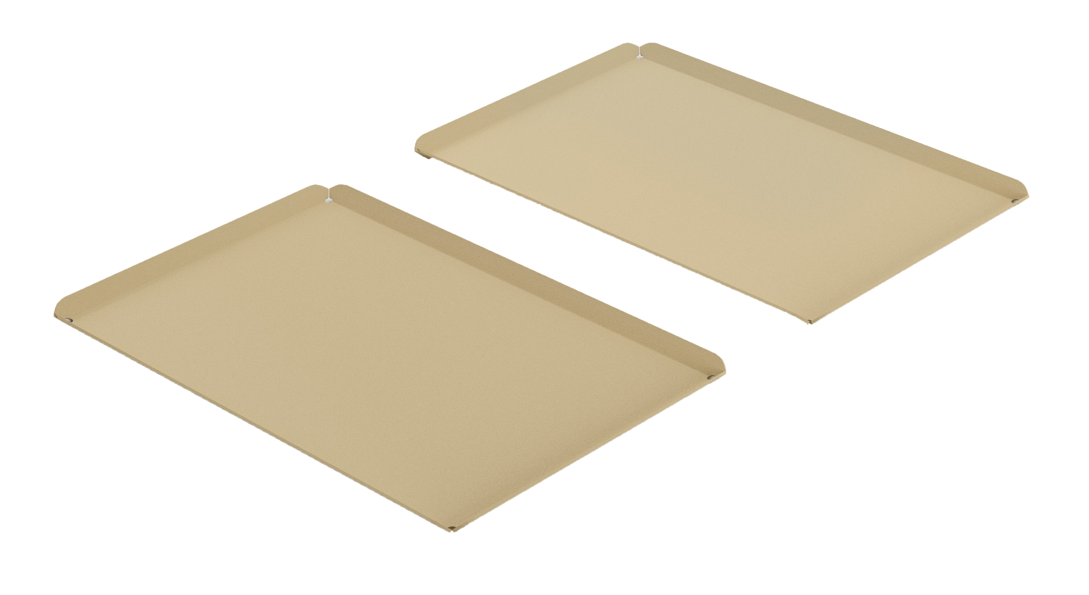 Plat de présentation pâtisserie L2G - Plateau aluminium or 30x20cm