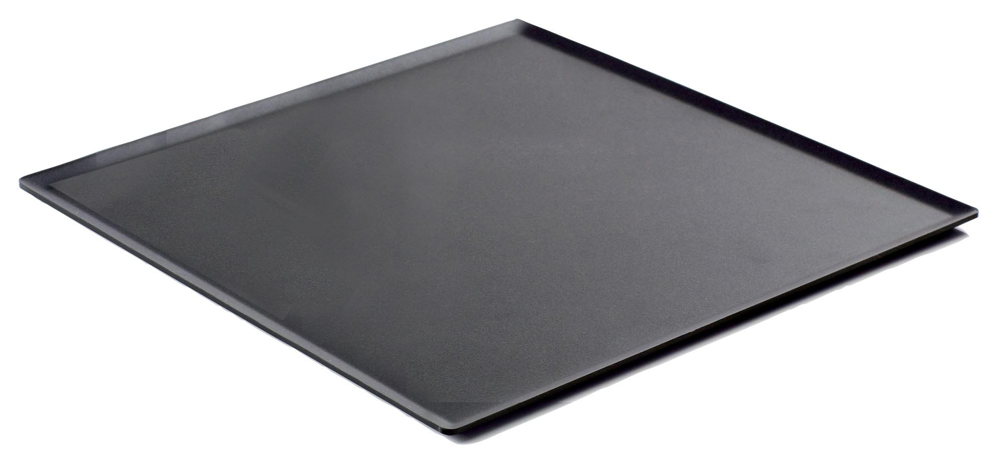 Plat pâtisserie plexi noir smoke L2G - Présentation élégante moderne