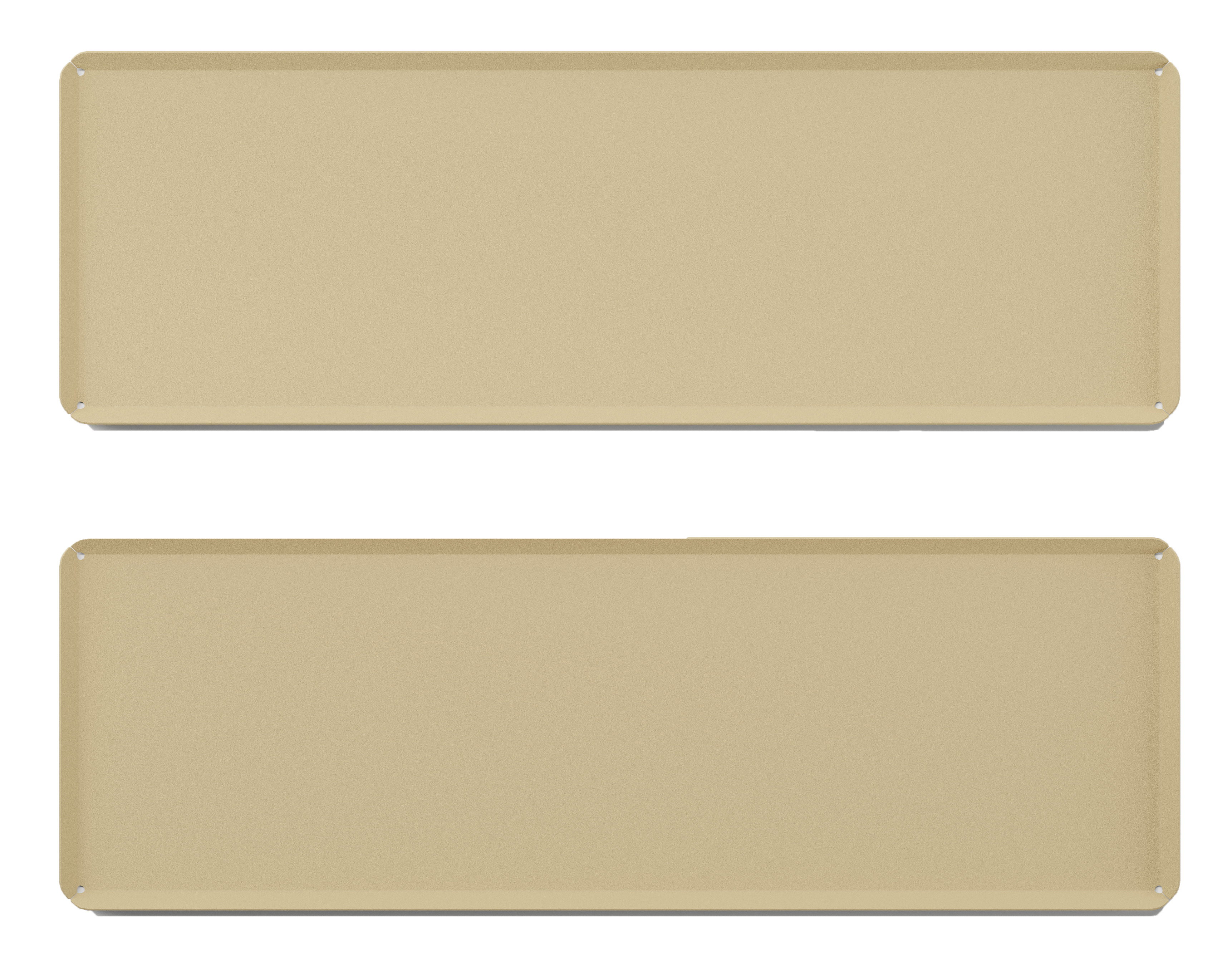 Plat de présentation pâtisserie L2G - Aluminium doré 60x20cm