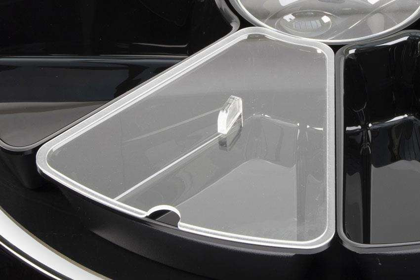 Couvercle L2G avec encoche - Pour plat carrousel 45° et PMMA