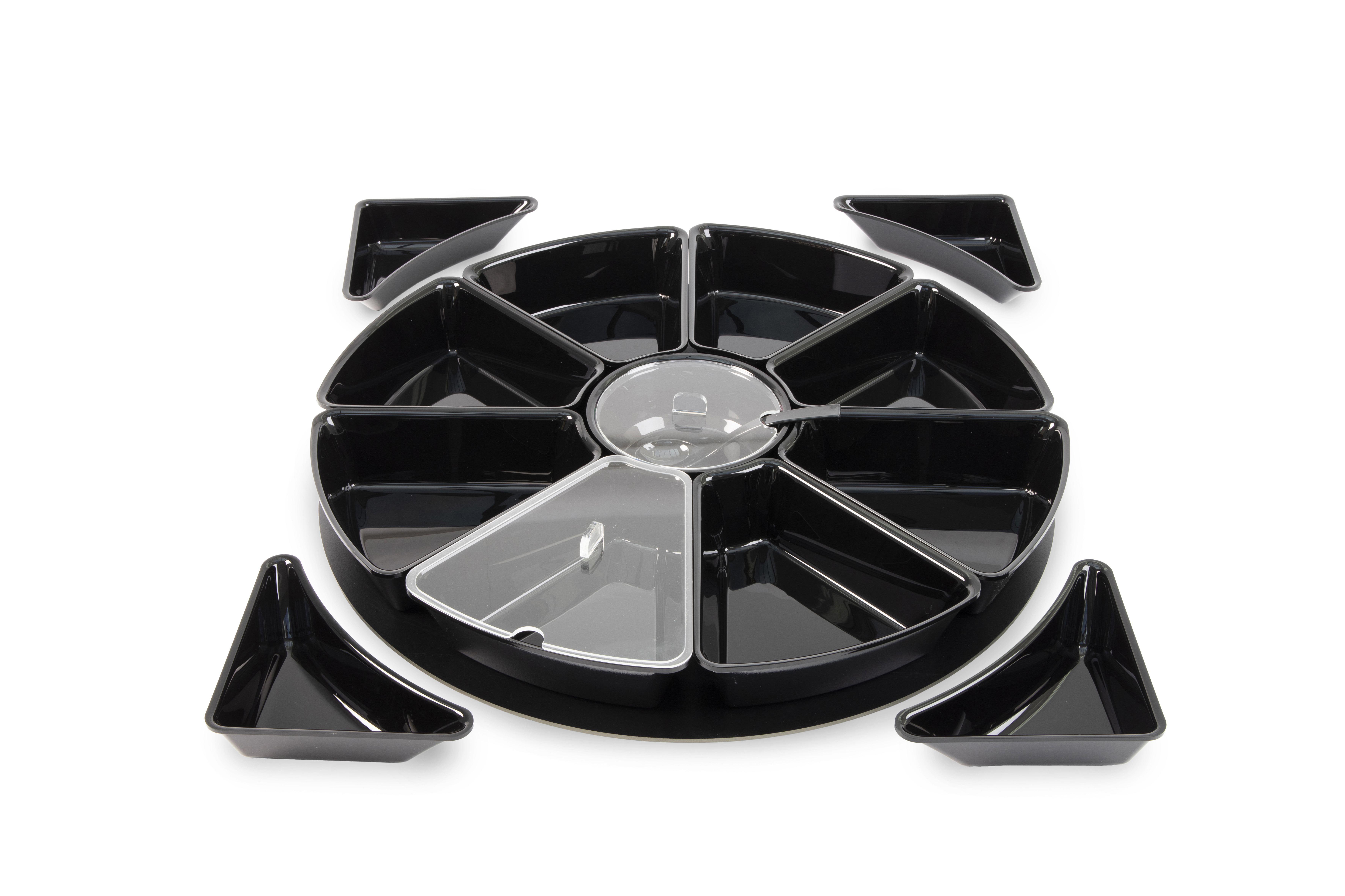 Kit Carrousel L2G - 13 Plateaux Noirs pour Vitrine Professionnelle