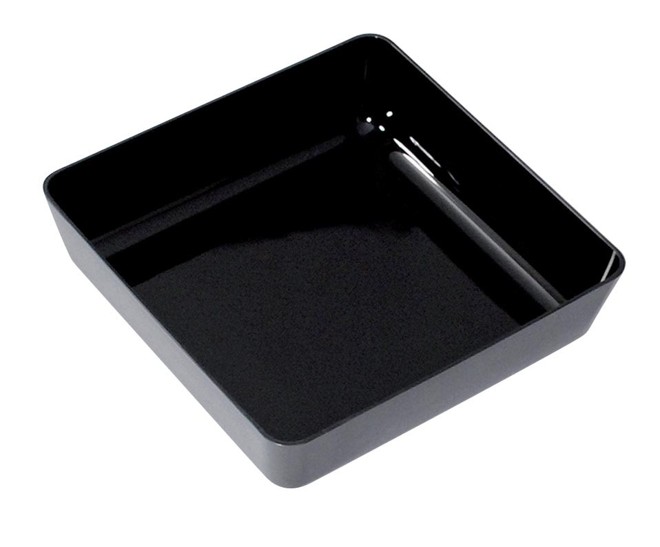 Plat vitrine ABS noir L2G - Présentation professionnelle alimentaire