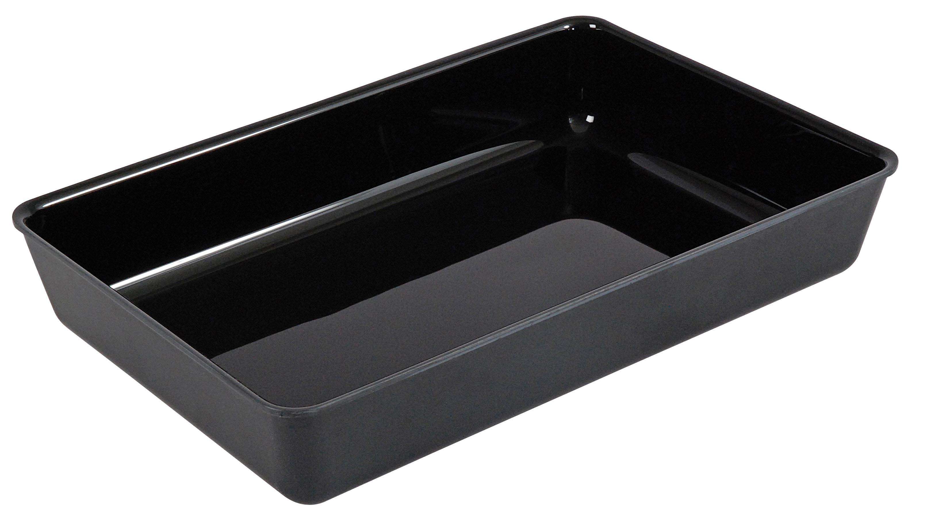 Bac vitrine ABS noir L2G - Présentation professionnelle restauration