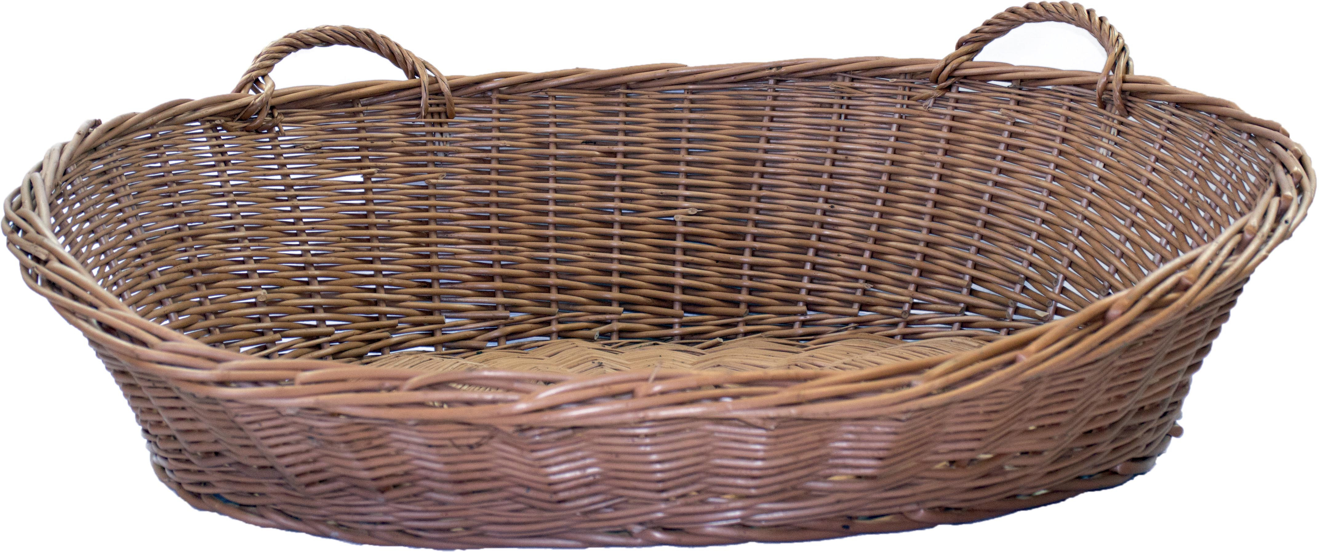 Corbeille en osier L2G - Panier ovale naturel pour fruits et légumes