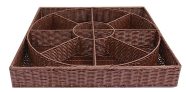 Roue polypropylène 16 cases imitation osier L2G - Présentoir pro