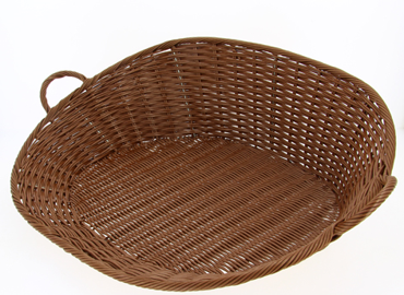 Panier rond imitation osier L2G - Présentation pains et pâtisseries