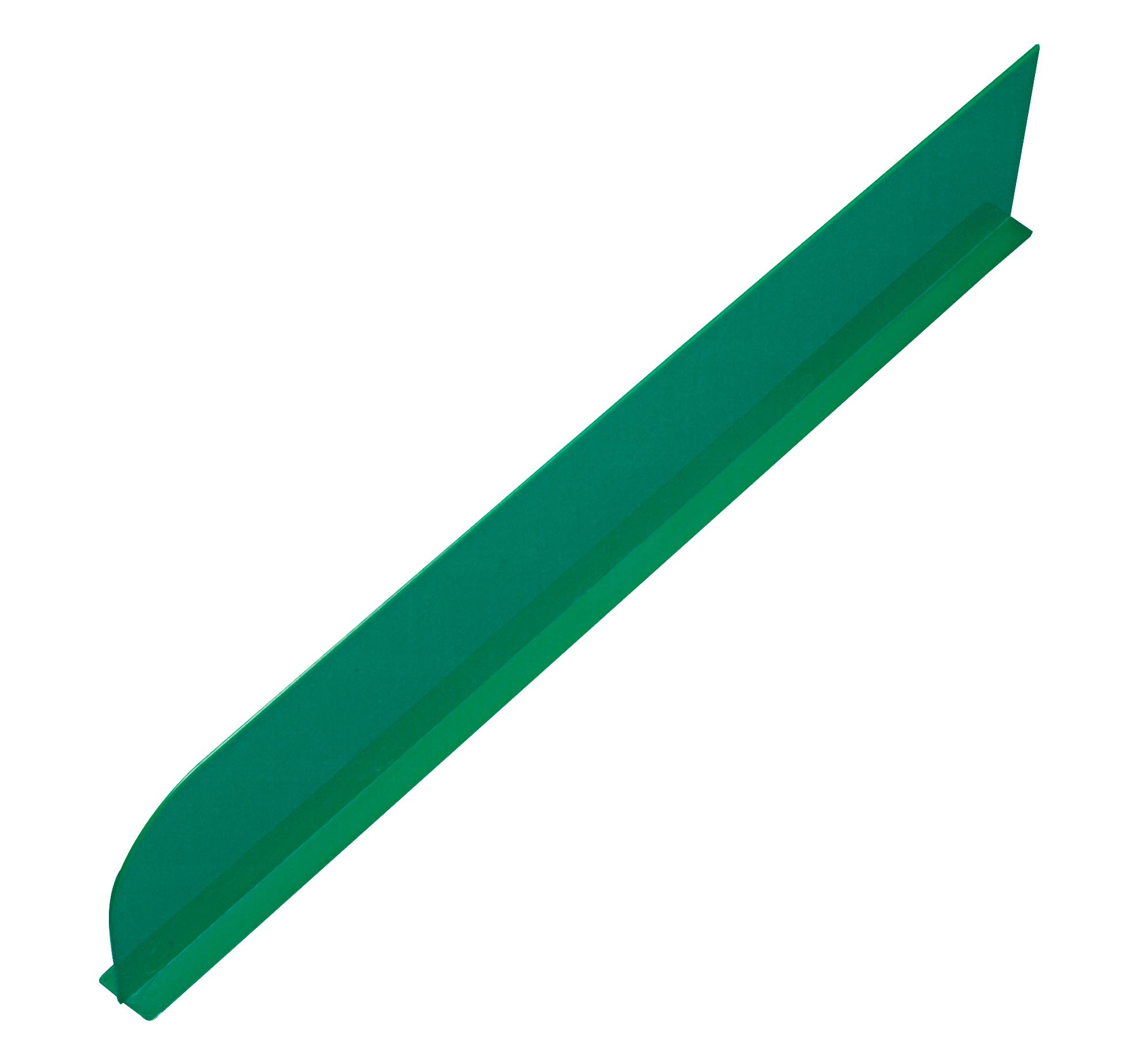 Séparateur Uni Vert L2G - Plexiglas vert pour présentoirs et étagères