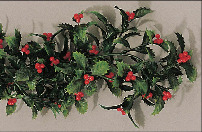 Guirlande de Houx L2G - Décoration festive naturelle 1800mm