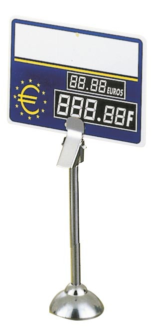 Porte-étiquette lesté L2G - Socle stable pour affichage prix CHR