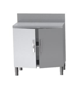 Meuble Neutre Professionnel Inox 304 - 2 Portes Battantes L2G