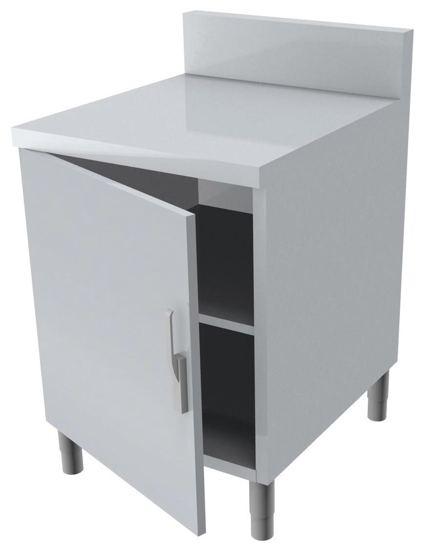 Meuble Professionnel L2G Inox 304 - 1 Porte Battante pour Cuisine