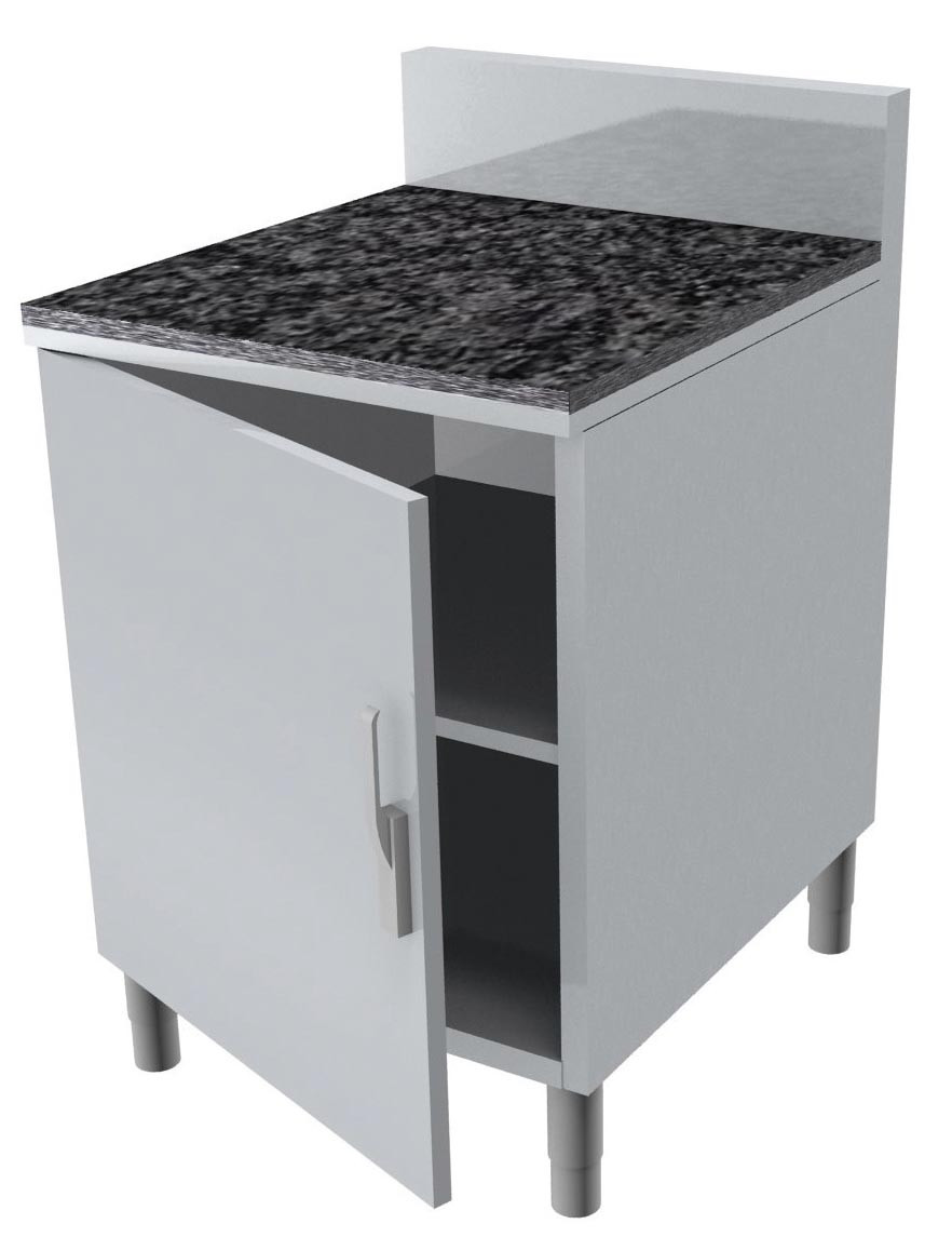 Meuble Neutre Adossé 150x50 mm - 2 Portes Coulissantes - L2G