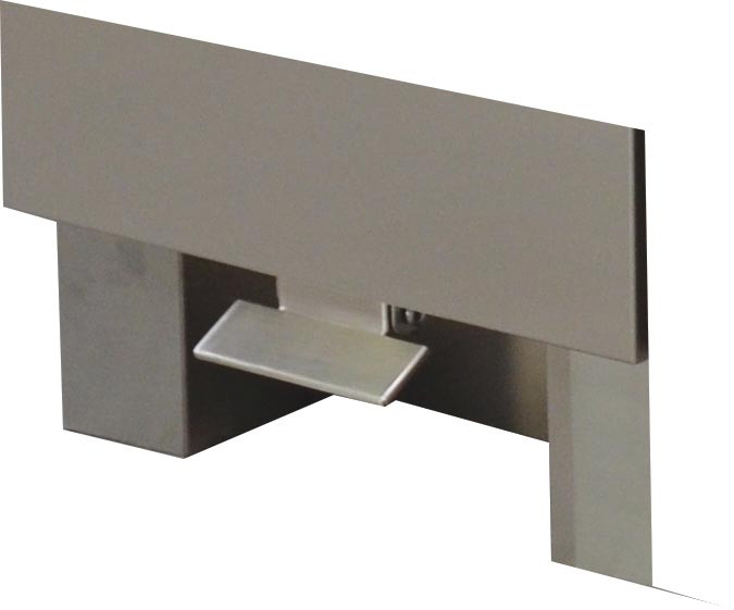 Pédale L2G tiroir coulissant - Accessoire inox meuble arrière trad