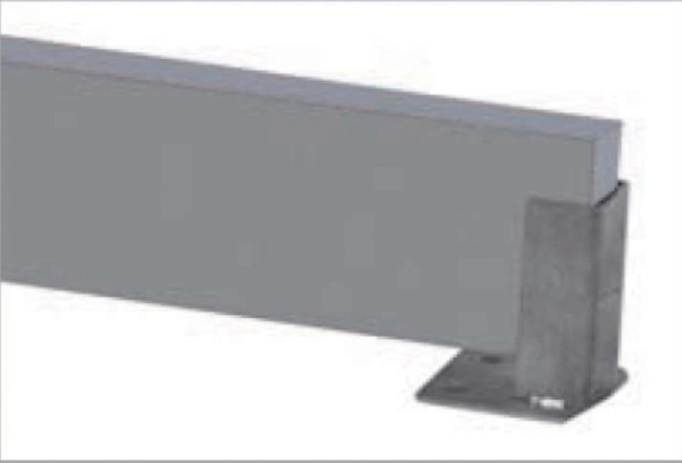 Sabot L2G - Protection de réserve pour barre lisse galvanisée 100x50mm