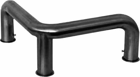 Protection d'angle tubulaire L2G - Inox AISI 304 pour angles 90°