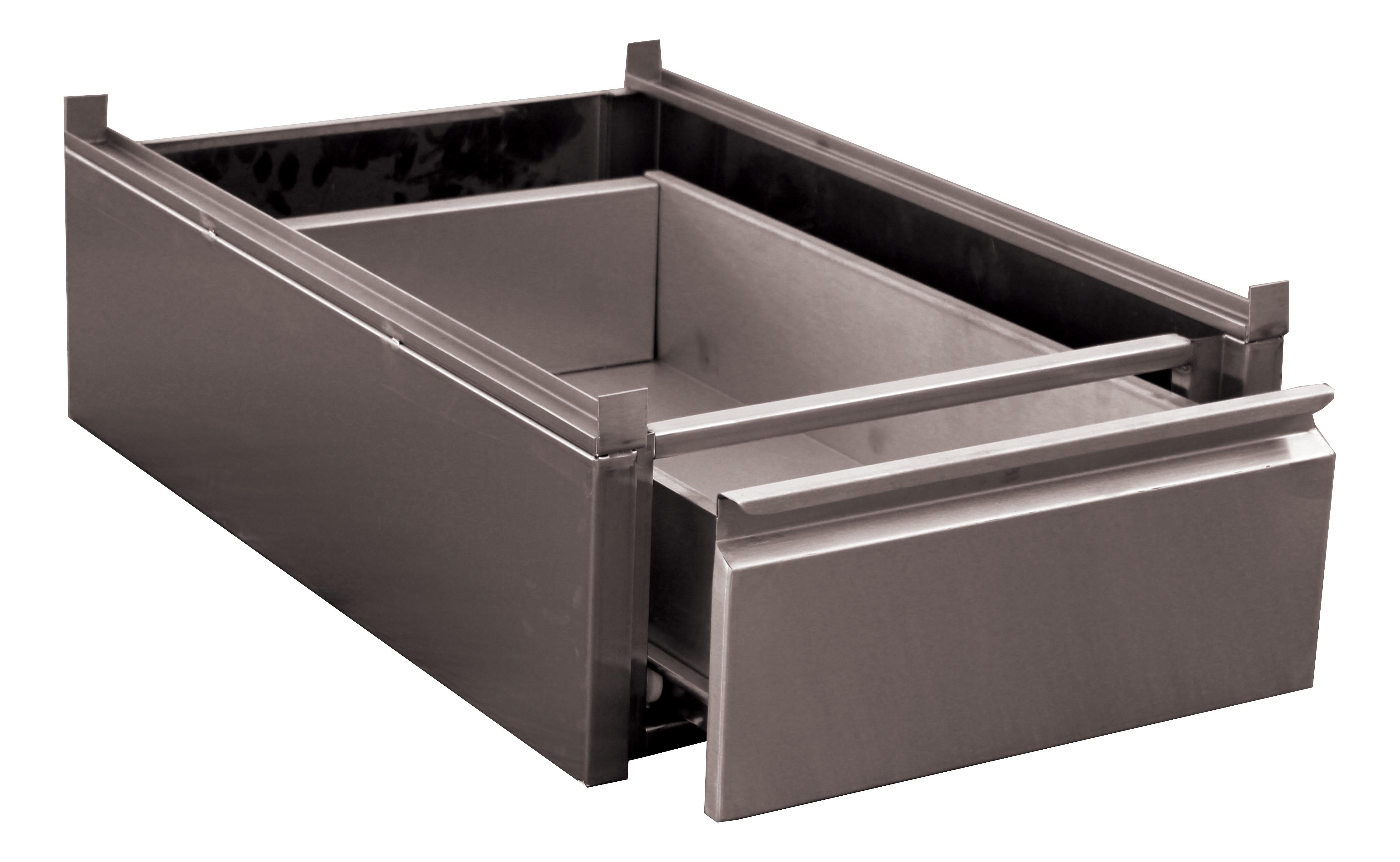 Bloc inox 1 tiroir monobloc GN1/1 L2G - Aménagement cuisine pro