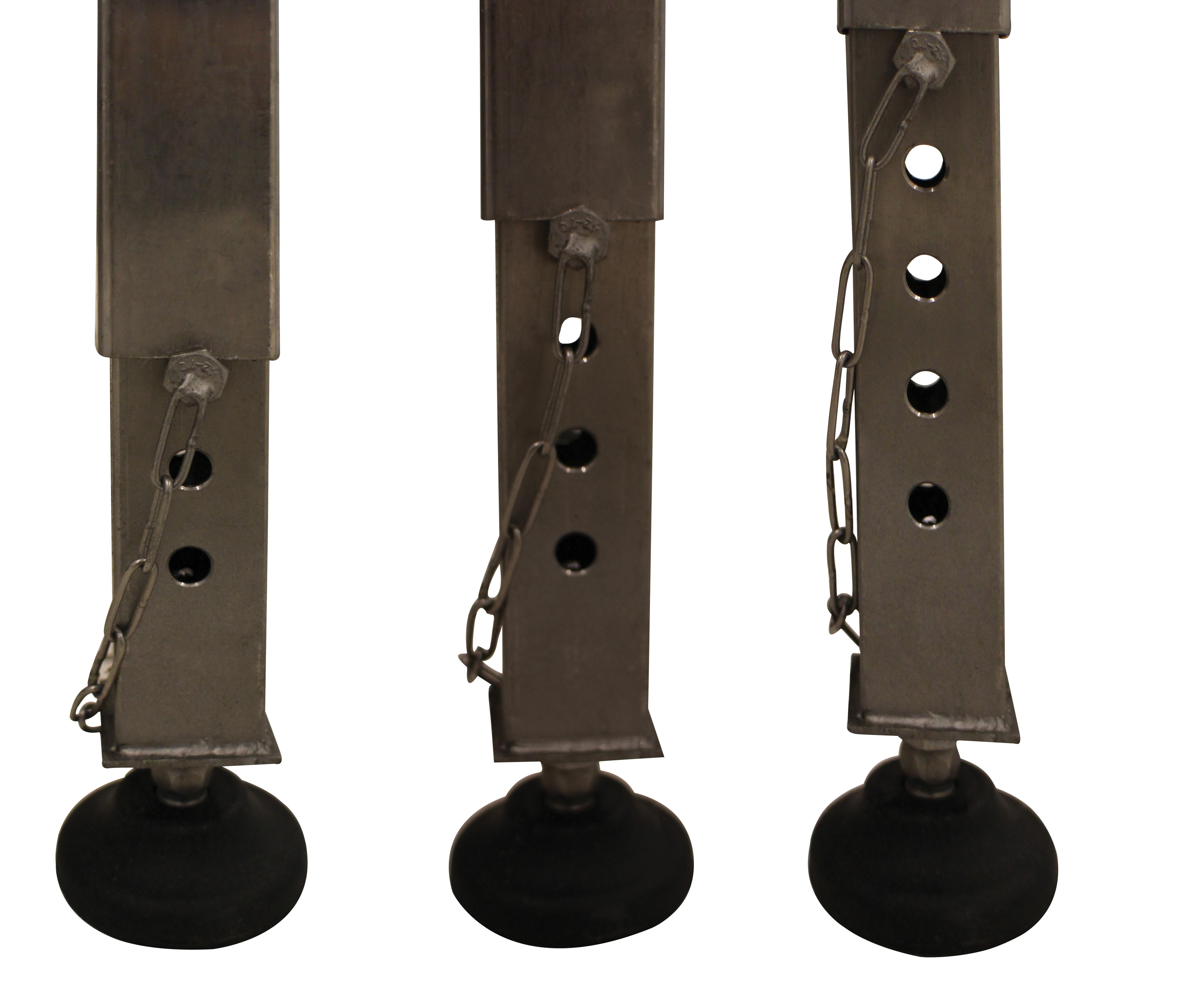 Chandelles L2G - 6 pièces pour tubes 40x40 - Ajustables jusqu'à 175 mm