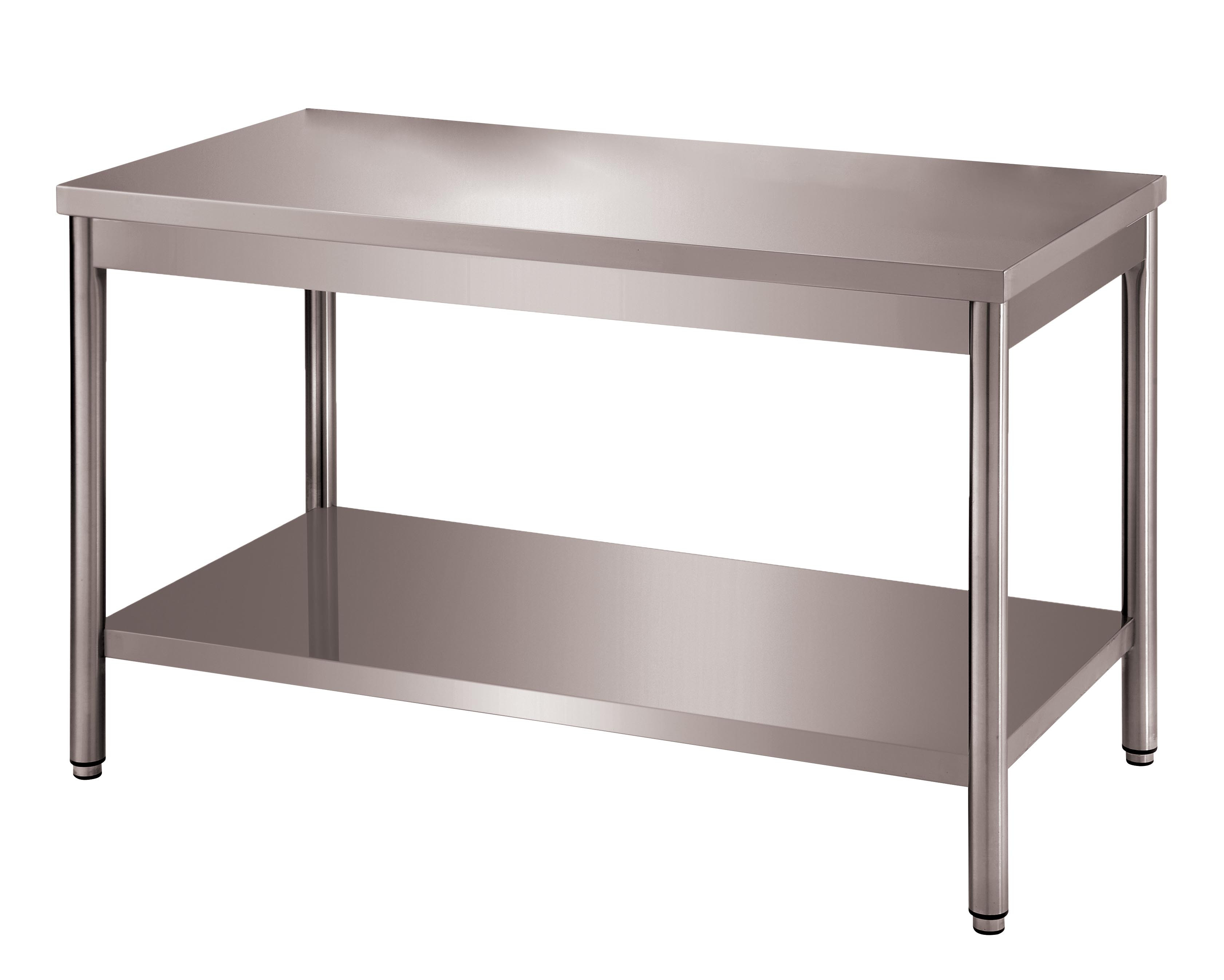 Table centrale démontable L2G - Inox 304 professionnel - 1800x700 mm